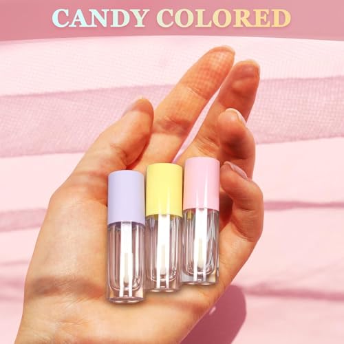 12 Pack 2.5ml Empty Lip Gloss Tubes with Syringes