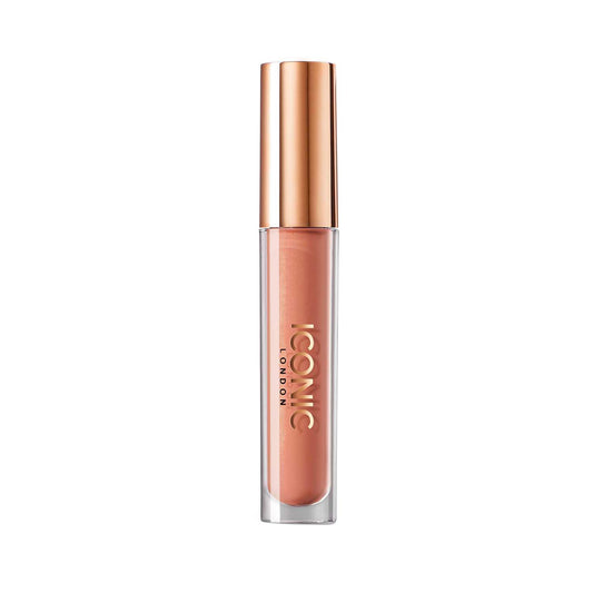 ICONIC LONDON Lip Pumping Gloss | High-Shine, Non Sticky, Lip Gloss infused with Biomimetic Peptide for Voluminous Looking Lips, Cruelty Free, Vegan Makeup, 0.16 Fl oz