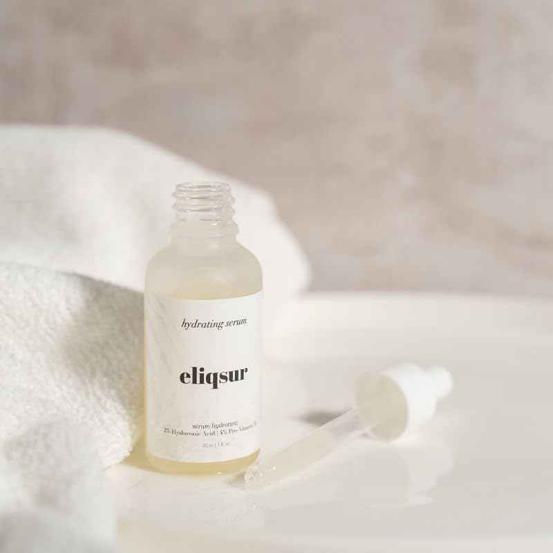 Elisqur Hydrating Serum – Hyaluronic Acid for face, Hydrating Treatment with Liquorice Extract for Glowing Skin, Moisturizing Face