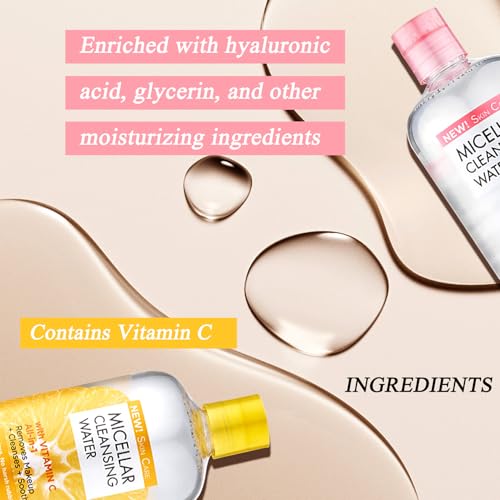Micellar Water 500ml 2-Pack Makeup Remover