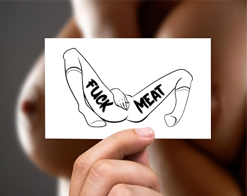 Kinky Words Temporary Tattoo Sheet – 27 Adult Designs