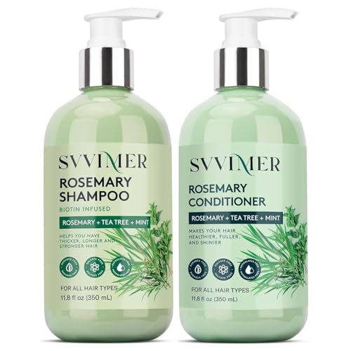 Svvimer Biotin Rosemary Hair Thickening Shampoo & Conditioner