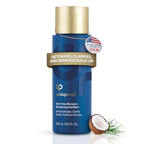 Colorproof Clear It Up Clarifying Shampoo 8.5 Fl. Oz. Shampoo for Color Treated Hair, Coconut & Lemongrass Scent