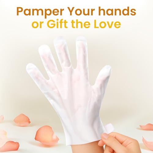 BLOOMORA Repairing Hand Mask Gloves for Dry Hands - Shea Butter (6 Pairs)