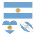 Argentine Flag Temporary Tattoos - 10 Pack Waterproof