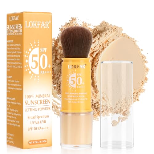 Mineral SPF 50 Setting Powder Sunscreen Brush | Face & Scalp