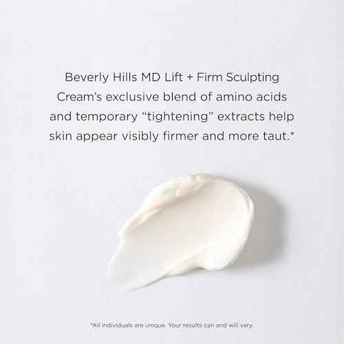 Beverly Hills MD Lift & Firm Sculpting Cream- Tighten & Tone Skin, Anti-Aging Lotion for Smooth, Moisturized Complexion- Lift and Smooth Face, Neck, D?collet? w/Silk Peptides, + Aloe Vera, Vitamin E