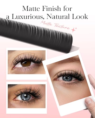 Ellipse Flat Eyelash Extensions 0.20mm C Curl 7-15mm Mix