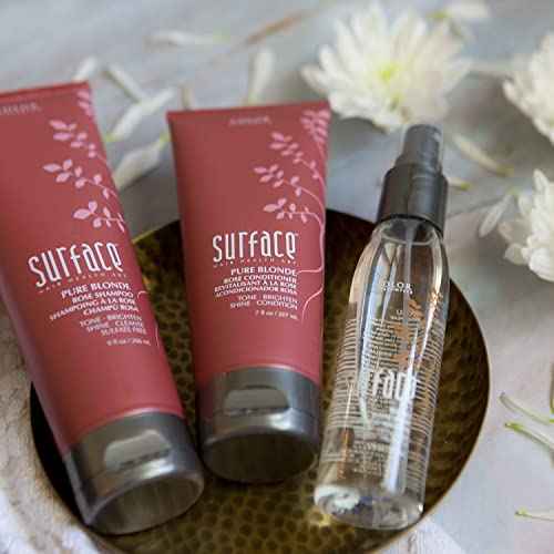 SURFACE Hair Pure Blonde Rose Shampoo ? Sulfate-Free, Paraben-Free Cleansing, Shine, Tone & Enhance - 9oz