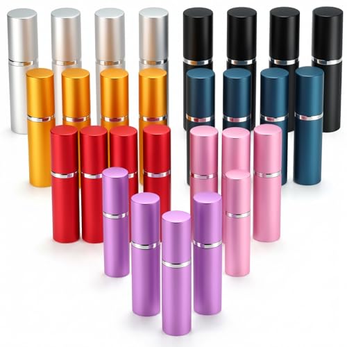 28-Piece Travel Perfume Atomizer Set - 10ml Refillable Bottles