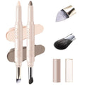 Contour & Highlighter Stick Duo with Brushes – Cool Toned Makeup