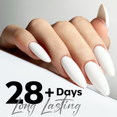 Modelones White Gel Nail Polish - 15ml Soak Off UV/LED French Manicure