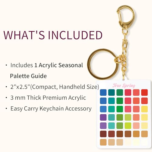 Seasons Color Analysis Swatch Keychain