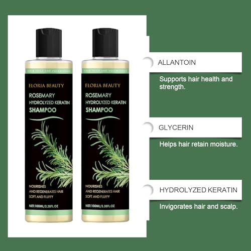 Organic Rosemary Keratin Shampoo for Hair Growth & Repair - Nourishing Hair Care