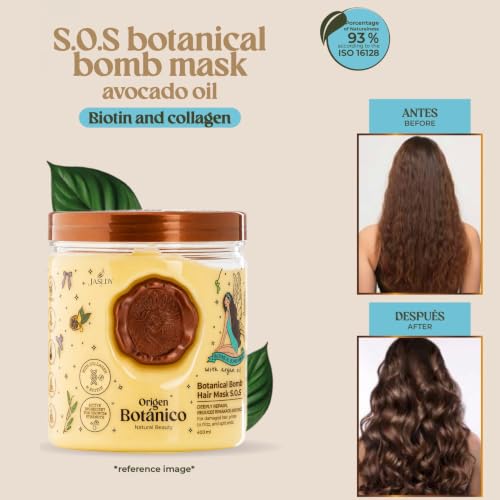 JASLDY Botanical Hair Mask & Mint Aji Anti-Dandruff Shampoo Set - Natural Shine & Strength