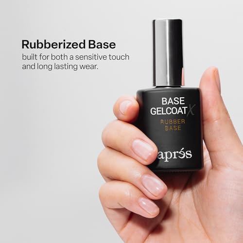 Aprés Base Gelcoat X 15ml - HEMA & TPO-Free Rubber Base Coat Gel Polish