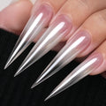 YOKE FELLOW GleamTap Magic White Chrome Nail Powder - 0.3g