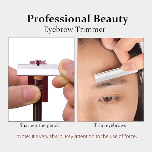 ATOMUS Eyebrow Makeup Pencil & Sharpener Set with Trimmers - 14 Pcs