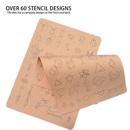 Dual-Sided Tattoo Practice Skin Pad - 1.5mm Silicone, 4pcs