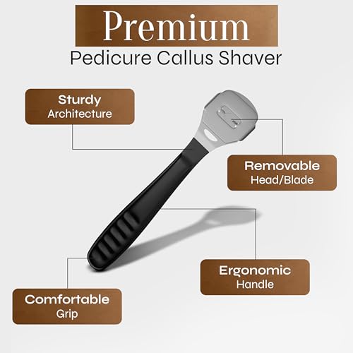 Professional Callus Shaver with 50 Blades - Surgical-Grade Tool for Feet & Hands
