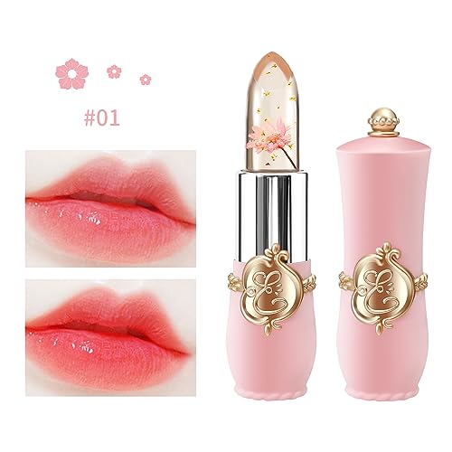 Flower Jelly Lipstick Set Temperature Color Change Moisturizing