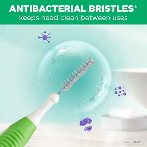 GUM Proxabrush Go-Betweens - Tight - Interdental Brushes - Soft Bristled Dental Picks for Plaque Removal & Gum Health - Safe for Braces & Dental Devices, 15 Count