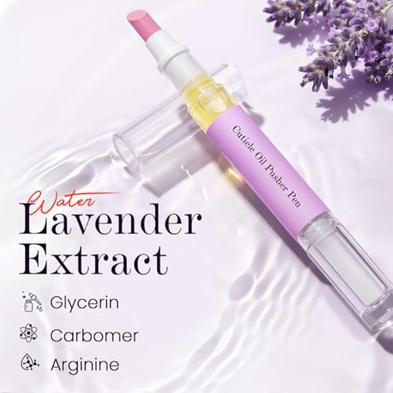 Ceramic Cuticle Remover Pen - Moisturizing Nail Pusher Tool (4 Pcs)