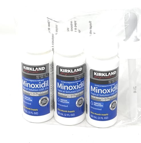 Kirkland Minoxidil 5% Hair Regrowth Solution for Men 3-Month