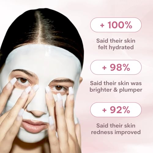 Quasi Bio-Collagen Overnight Sheet Mask – Hydrating Korean Face Mask, 4 Pack