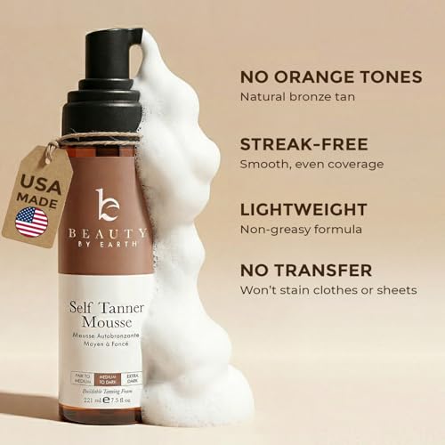 Self Tanning Mousse - Streak Free Fake Tan by Beauty by Earth