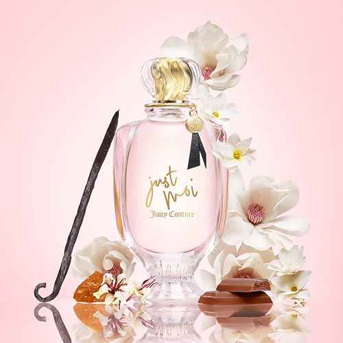 Juicy Couture Just Moi Eau de Parfum Spray for Women, Amber Vanilla Perfume with Cacao Blossom, Magnolia & Musk, Long-Lasting Scent