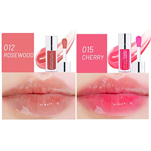 Hydrating Plumping Lip Glow Oil – 2 Colors Glossy Lip Tint