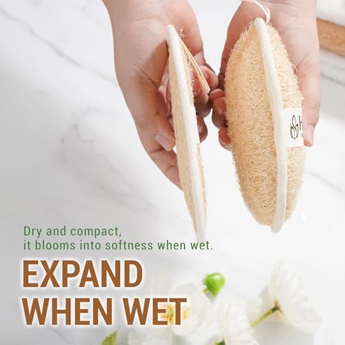 Vietnamese Loofah Exfoliating Scrubber Pads - 2 Pack