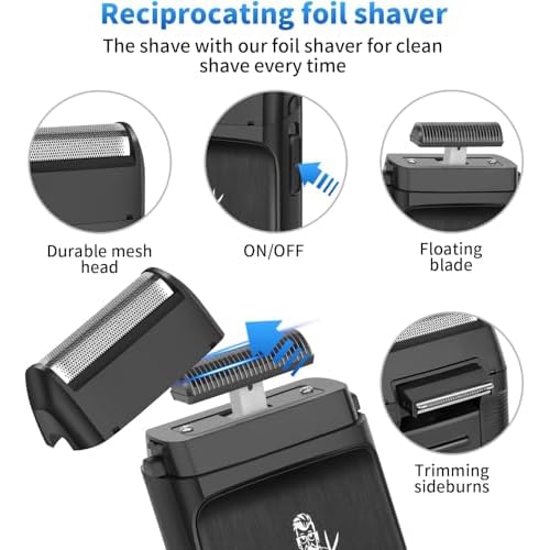 KEMEI Cordless Hair Clippers for Men, Beard Trimmer, Electric Razor, Rechargeable Electric Barber Hair Cutting Grooming Kit, Wet/Dry Trimmer, KM-1071, KM-1747, KM-T366