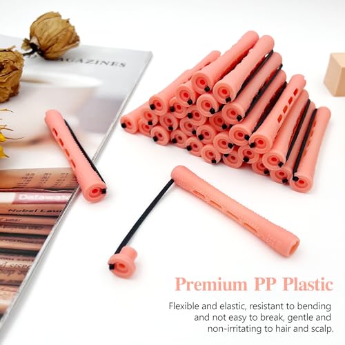 Cold Wave Perm Rods Set - 40-Pack Heatless Hair Curlers for DIY Styling
