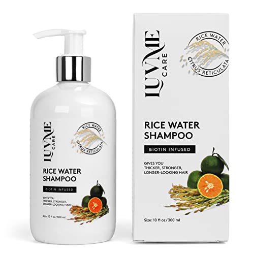 Rice Water Thickening Shampoo with Biotin for Thinning Hair