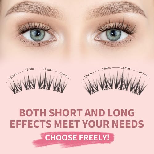 MLEN DIARY Cluster Lashes 100pk - DIY Eyelash Extensions 10-16mm