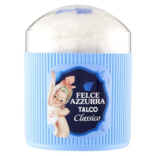 Felce Azzurra Talc Powder 250g with Duvet Puff