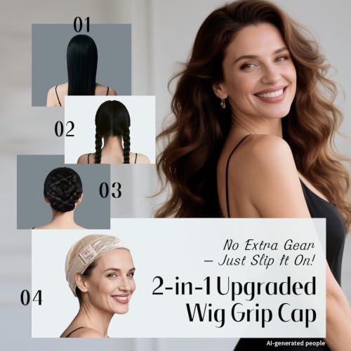 Dreamlover Wig Grip Cap with Non-Slip Band, Glueless