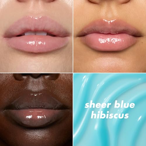 e.l.f. SKIN Thirst Burst Lip Treatment Sheer Blue Hibiscus 0.35oz - Hydrating & Plumping