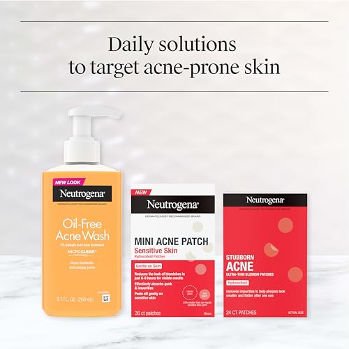 Neutrogena Stubborn Acne Patches, 24 Count Ultra-Thin Hydrocolloid