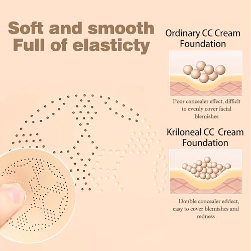 CC Cream Foundation with Mushroom Air Cushion - Waterproof & Long-Lasting