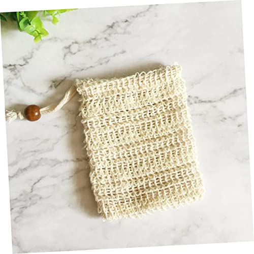 Cotton Linen Soap Storage Bags with Drawstring - 4 Pack