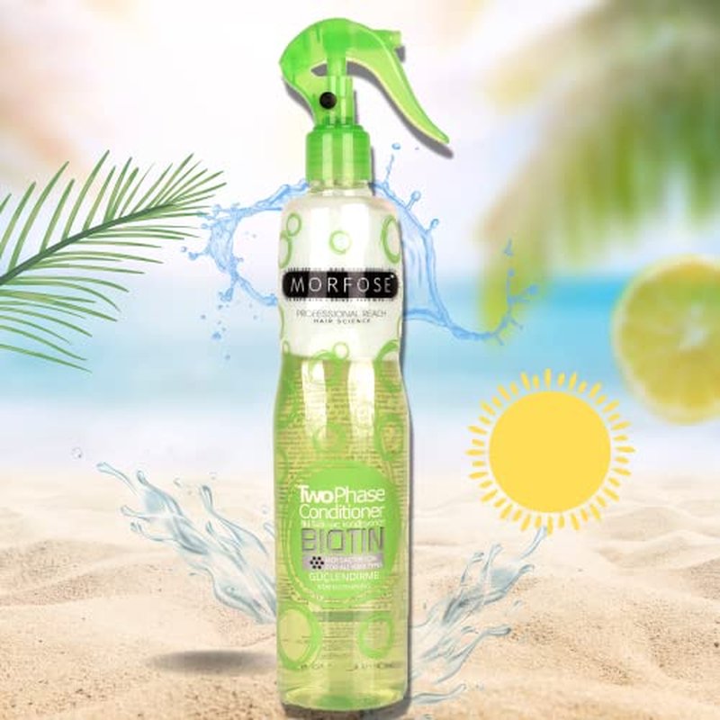Morfose Biotin Leave-In Conditioner Spray for Dry & Damaged Hair - 13.52 Fl. Oz
