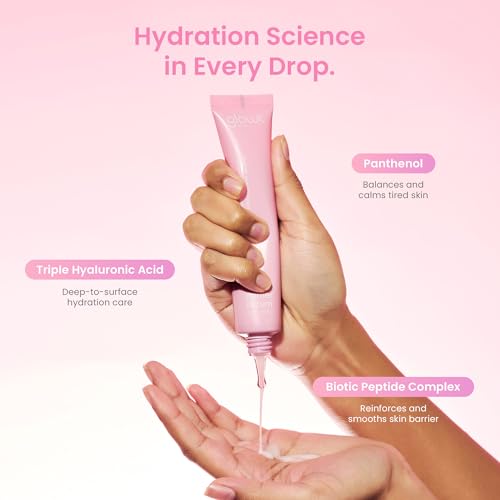 Glow Skin Prep Primer Serum ? Makeup Gripping & Hydrating Radiance Base | Triple HA, Panthenol & Biopeptides | Flawless, Extended Wear Primer | 45 ml / 1.52 fl. oz.