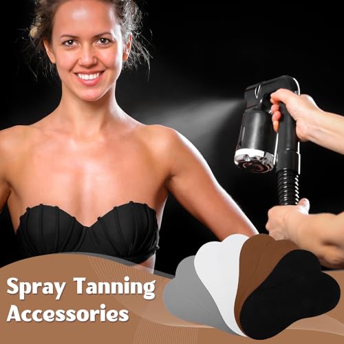 Suhine 40 Pairs Spray Tan Feet Pads - Disposable Foam Tanning Accessories