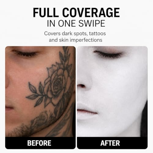 White Face Paint Stick - 0.75 oz Twist-Up Cream Makeup