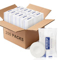 0.5 oz Bulk Travel Size Bars Soap, Individually Wrapped Small Face and Body Cleanser Round Soaps Toiletries Amenities for Hotel, Guest, Shelter, Charity, Motel, Vacation (200)