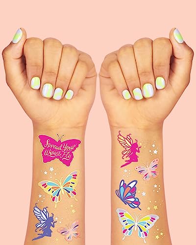 xo, Fetti Butterfly Tattoos for Kids - 34 Glitter Designs
