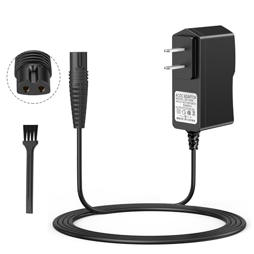 12V Shaver Charger Cable for Braun Series 9 7 5 3 1 XT5, for Braun Razor 3040s 340s 310S 9385cc 370 720 760cc 790cc 720s-4 7865cc 9090cc 9290cc 9330s 5018s 7020s 9095cc 390cc Charger Cord